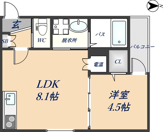 リスブラン中野の物件間取画像